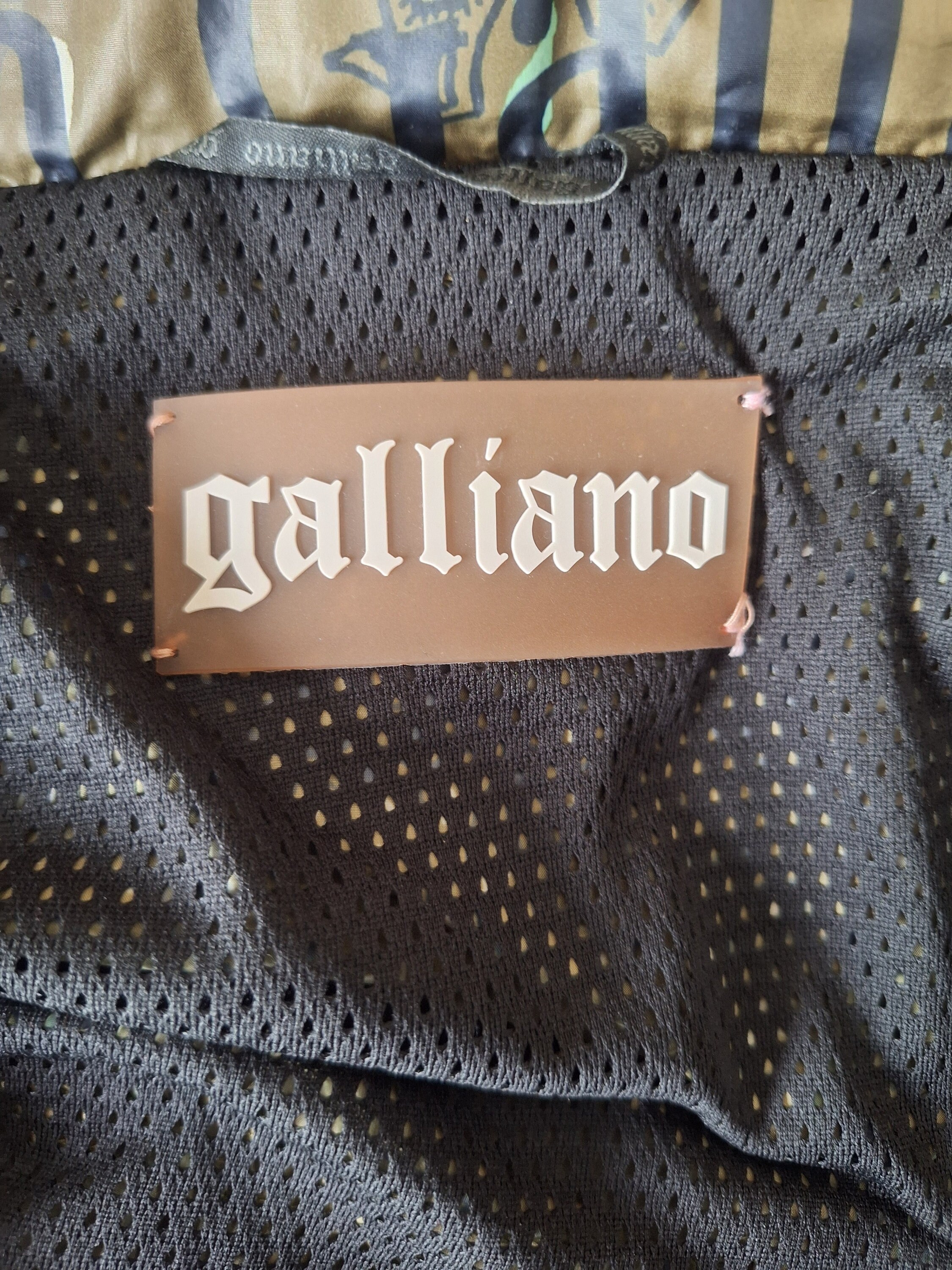 John Gallianoブラックスタンドカラージャケット John Gallianoブラックスタンドカラージャケット