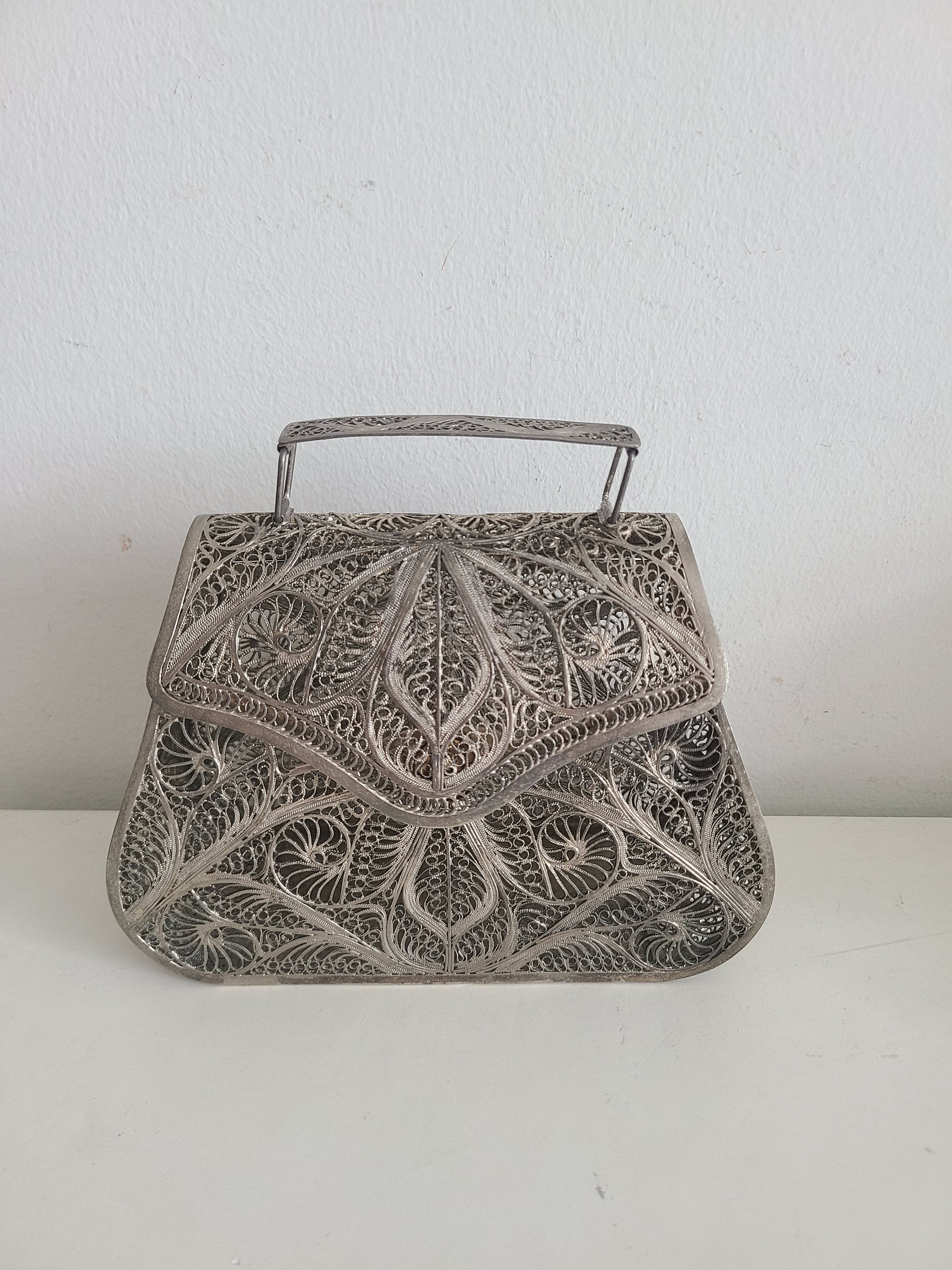 Silver Bag,Metallic Silver Bag,Designer Bag,Luxury Bag/Shoulder Bag/Women's Bag