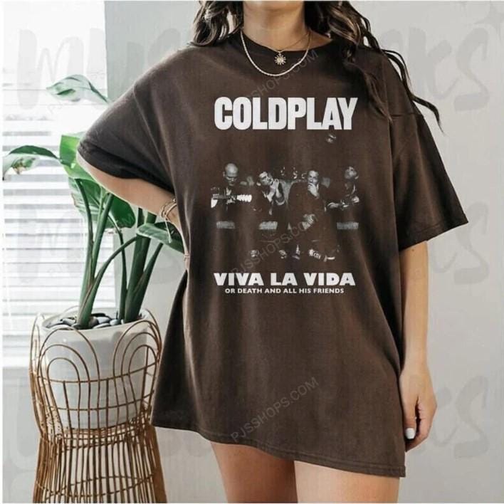 Coldplay Viva La Vida Tour 2025 Shirt Music World Tour Tee
