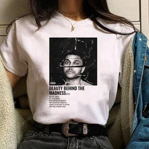 The Weeknd Japanisches Anime T-Shirt Damen Grafik Comic T-Shirt Streetwear Mode