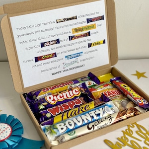 Sweet 16 Birthday Treat Box / 16th Birthday/ Personalised