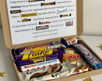 Personalised Any Age Birthday Treat Box