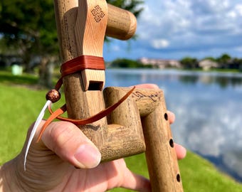 Native Style Folded Bass Flute: Exotic Design, Sound Healing, Easy Playability