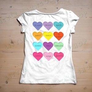 San Valentino spagnolo, Corazones dulces, vinile, Cricut, svg, png,