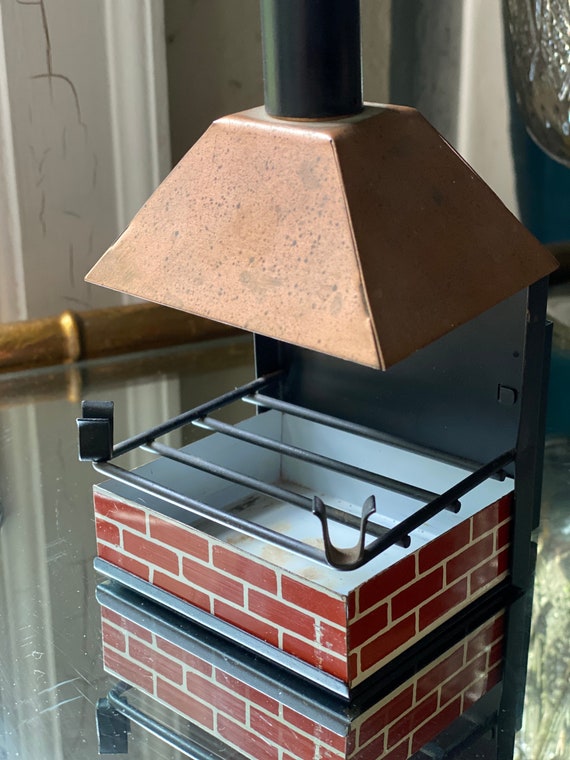 MCM Fireplace Ashtray Vintage Kitsch Etsy