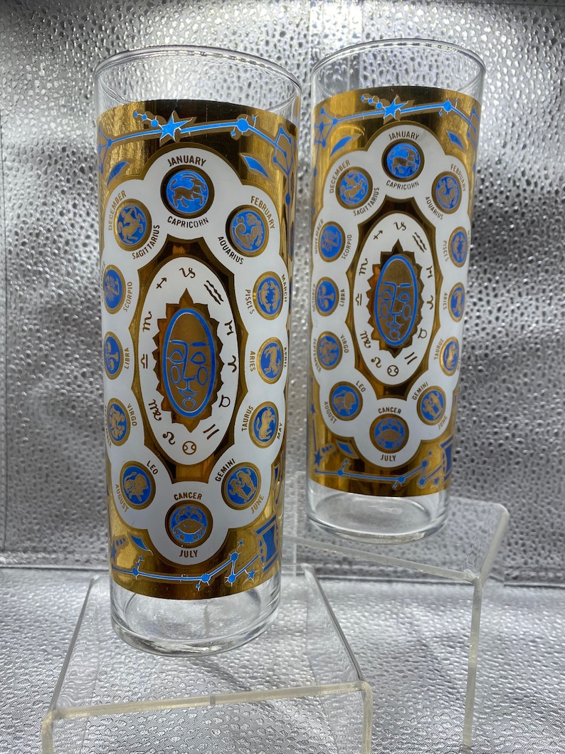 Starlyte Horoscope Zodiac Signs Glasses HTF Pair Etsy