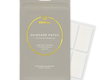 Large Acne Healing Hydrocolloid Pimple Patch with Tea Tree and Calendula Oil for XL Breakouts on Face & Body