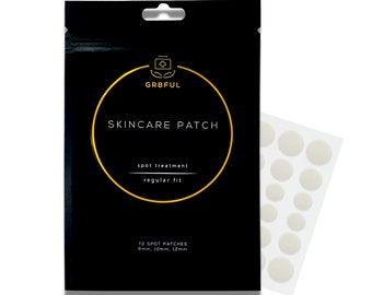Acne Healing Pimple Patch (72 Patches) Zit Absorbing Hydrocolloid Spot Treatment Sticker For Face & Skin - Blemish Healing Dots
