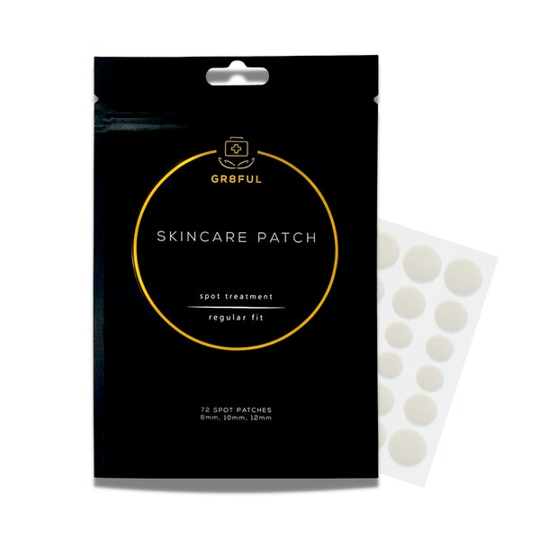 Acne Healing Pimple Patch (72 Patches) Zit Absorbing Hydrocolloid Spot Treatment Sticker For Face & Skin - Blemish Healing Dots