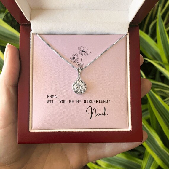Will You Be My Girlfriend Necklace Gift 
