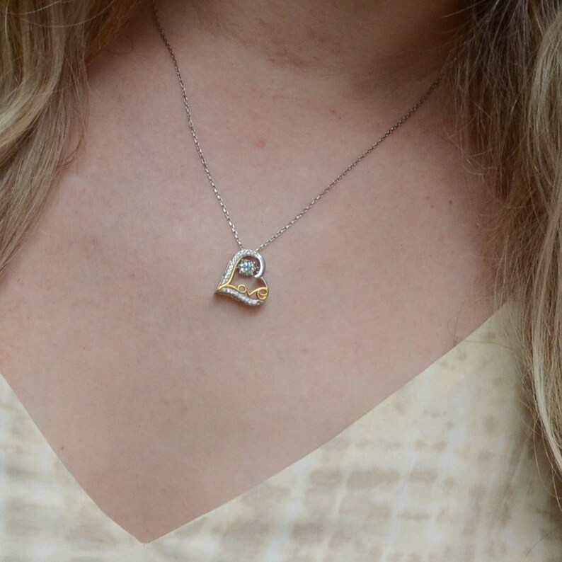 Swiping Right Silver Plated Heart 