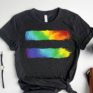 Equality Pride Shirt, Equal Sign Pride, Pride Support, Pride Tie Dye Shirt, Bi Pride, Transgender Pride, Rainbow Flag Shirt, Bisexual Shirt