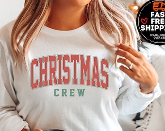 Christmas Crew Sweatshirt, Family Christmas Sweatshirt, Christmas Sweatshirts for Women, Merry Christmas Sweatshirt, Christmas Crew Hoodie