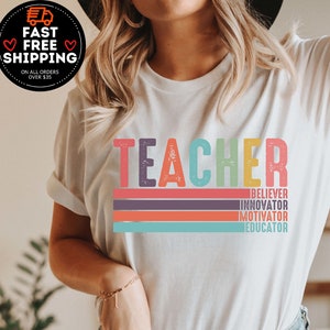 Teacher Motivational Shirt, Teacher Shirts, Gift For Teacher, Teacher Inspirational Tee, Teacher Life Shirt,  New Teacher Gifts, Teacher tee