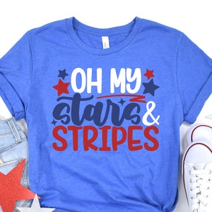 Oh My Stars And Stripes Shirt, 4th July Shirts, 4th of July, 4th of July Shirts, Fourth of July Shirt, 1950s 4th of July, 4th of July Woman