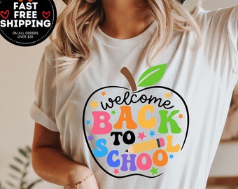 Welcome Back To School Shirt, Cute Teacher Shirt, First Day Of School Shirt, Teacher Shirt for First Day, Back To School Shirt, Teacher Tees