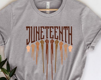 Juneteenth Shirt, 1865 Shirt, Black Lives Matter Shirt, Black History T- Shirt, Different Races Skin, Colors Hand Shirt, BLM Shirt