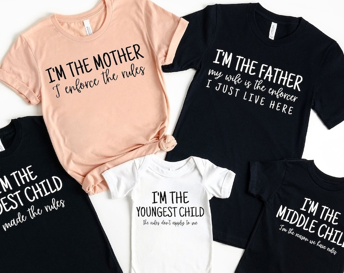 I'm The Mother I'm father I'm Child Shirts, Family Matching Shirts, Funny Family Shirt, 2022 Family Christmas Shirt, Family Matching Tshirt