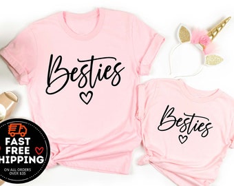 Besties Shirts, Mommy and Me Shirts, Matching BESTIES Shirts, Mother And Me Shirt, Gift For Mom, Mothers day Shirt, Christmas gift ideas