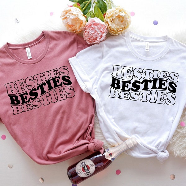 Besties Shirt, Besties Matching Shirt, Best Friends Shirt, Best Friend Gifts, Long Distance Gift, Besties Kids Shirt, Best Friends Tshirts