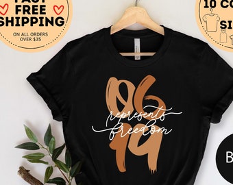 06 19 Present Freedom, Juneteenth Shirt, Black Independence Day, Black Lives Matter, Black History Tee, independence day shirt, June 19 1865