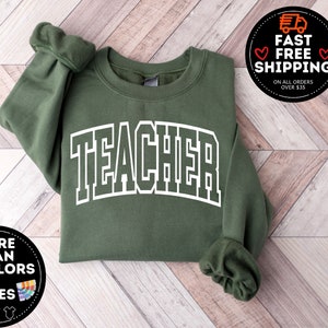 Retro teacher Sweatshirt, Teacher Appreciation Gift, Back To School, New Teacher Gift, Elementary School Teacher, Team Teacher Shirt