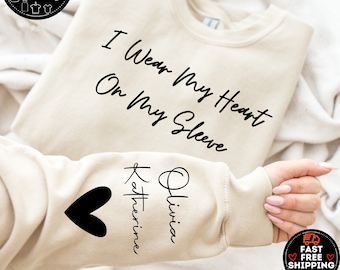 Personalized Mom Sweatshirt With Kid Names, Custom Mom Gift Hoodie, Grandma Sweater, Gigi Gift, Granny Gift, Christmas Gift for Mom, Xmas