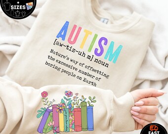 Autism Definition Sweatshirt, Autism Acceptance Sweater, Autism Awareness Shirt, ABA Therapist Crewneck, Autism Teacher Shirt BCBA, Autism
