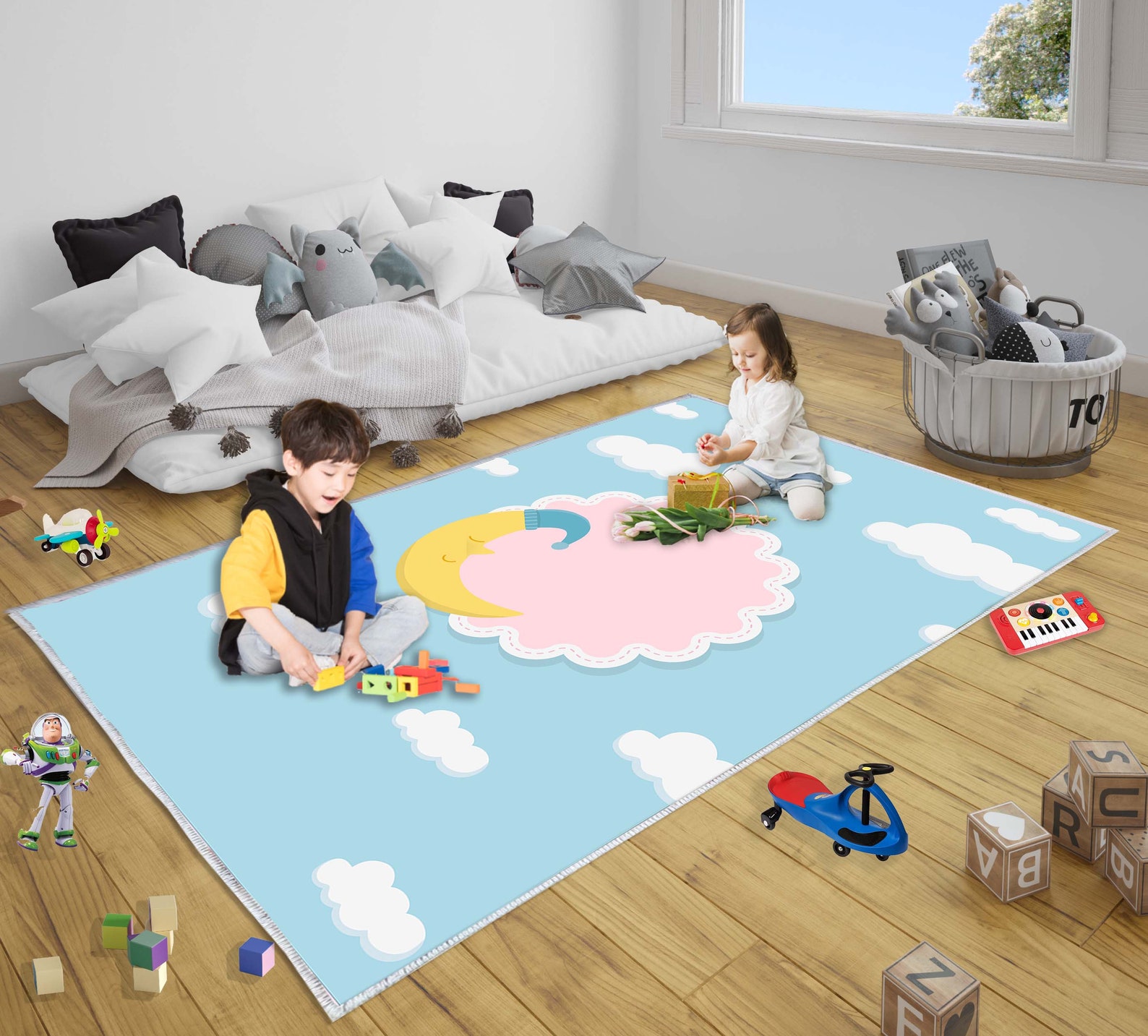 Kids Rug Play Mat Baby Room Kids Play Room Rug Non Slip Etsy