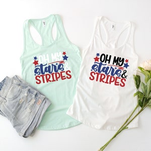 Oh My Stars And Stripes Shirt, 4th July Shirts, 4th of July, 4th of July Shirts, Fourth of July Shirt, 1950s 4th of July, 4th of July Woman image 4