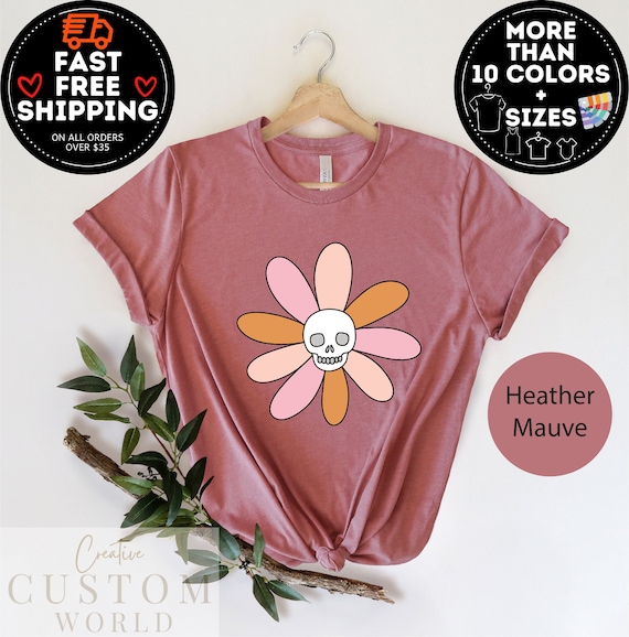 Floral Skull Shirt, Skeleton Halloween Tshirt, Sugar Skull Tee, Halloween Shirt, Woman Halloween Shirt, Cute Skull Tshirt, Halloween Toddler