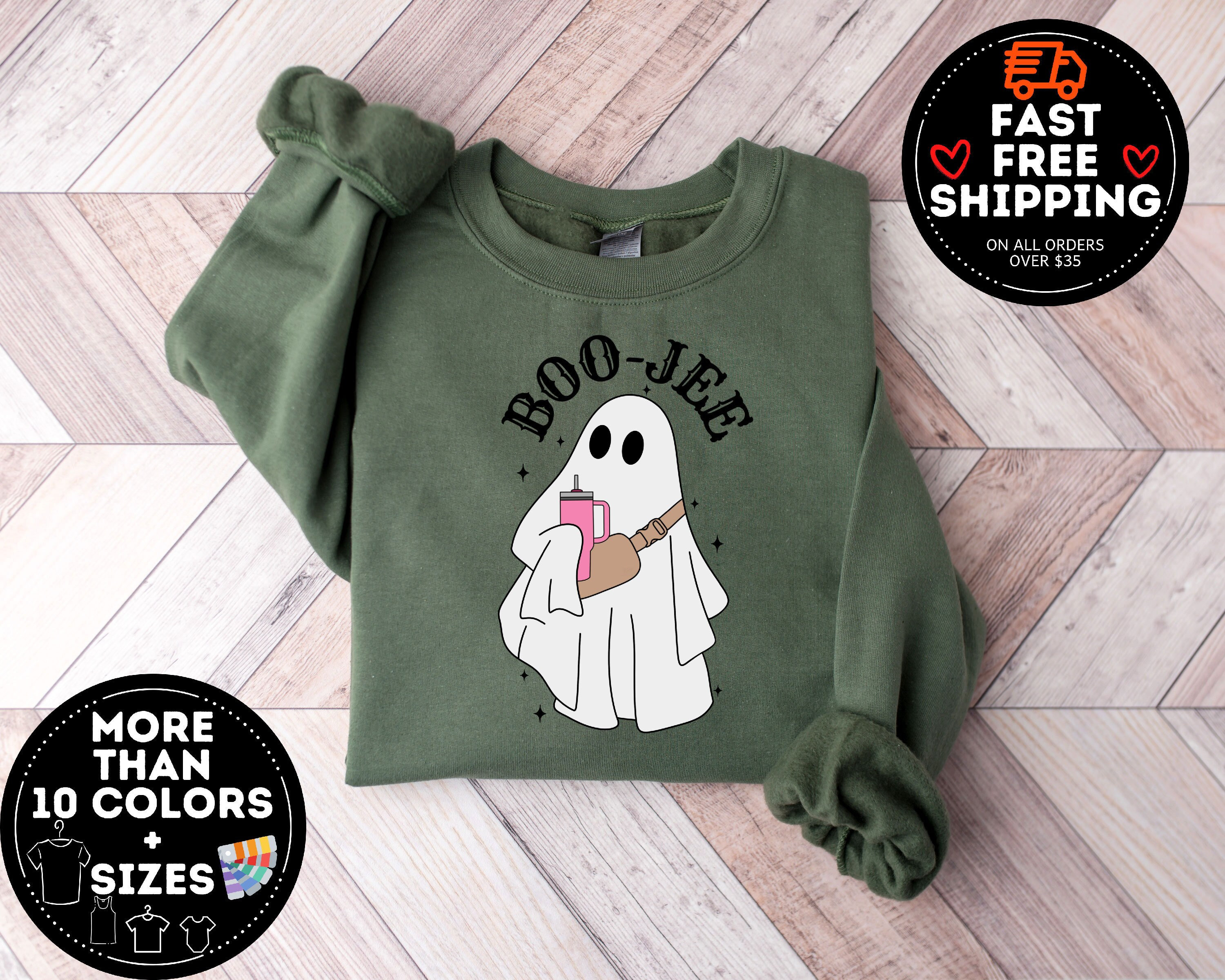 Boo Sweatshirt - Etsy