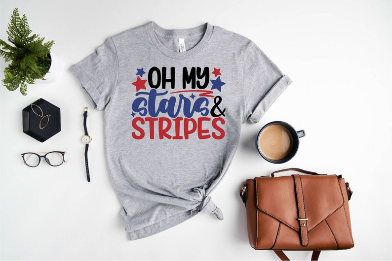 Oh My Stars And Stripes Shirt, 4th July Shirts, 4th of July, 4th of July Shirts, Fourth of July Shirt, 1950s 4th of July, 4th of July Woman image 2