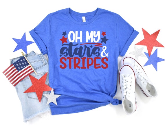 Oh My Stars And Stripes Shirt, 4th July Shirts, 4th of July, 4th of July Shirts, Fourth of July Shirt, 1950s 4th of July, 4th of July Woman