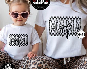 Mama Mini Matching Set, Mommy and Daughter Shirts, Mothers Day Shirt, Mom To Be Gift, Pregnancy Announcement, Baby Shower Gift, Mommy and Me