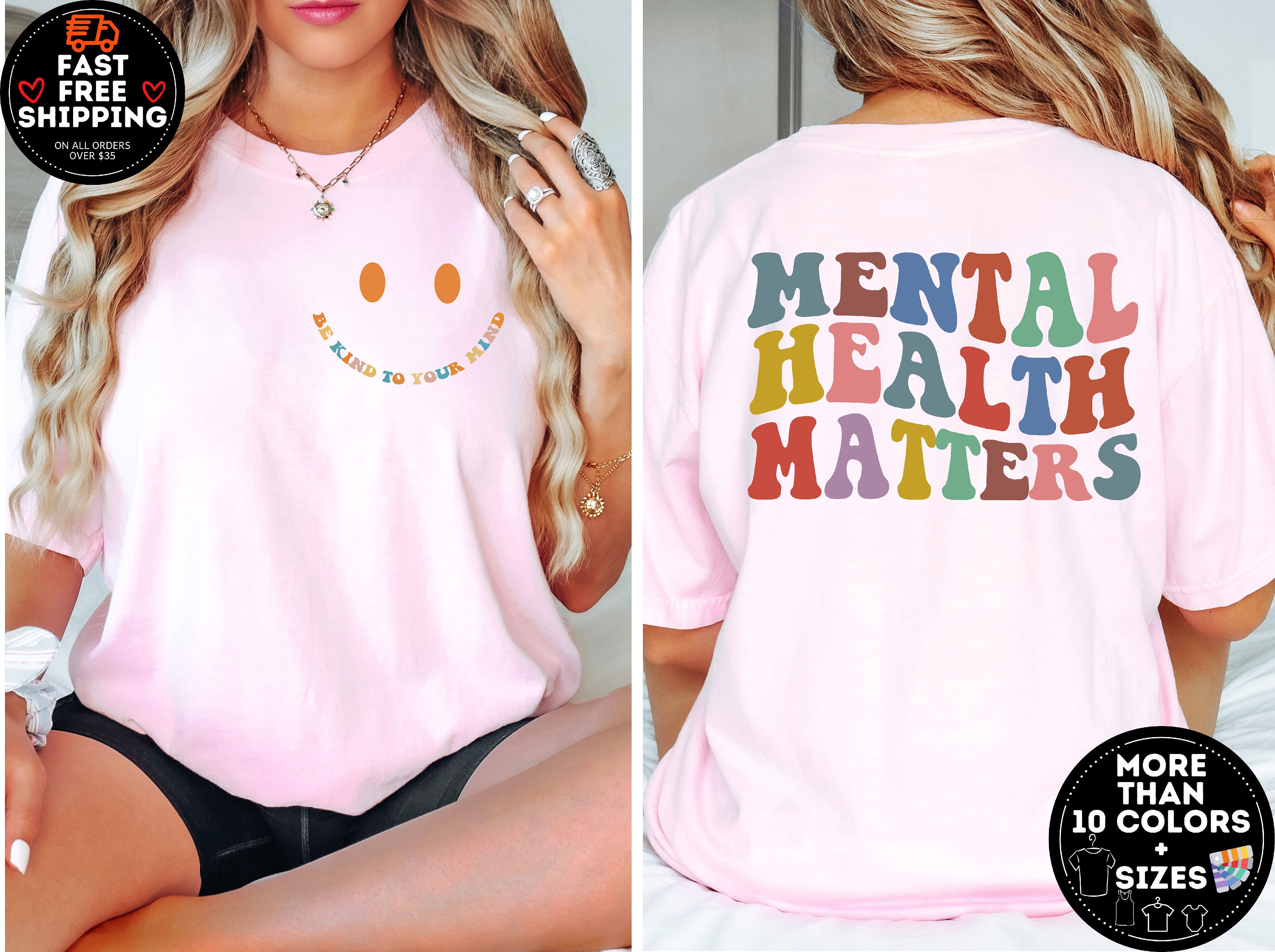 Discover Mental Health Matter Shirt, Be Kind To Your Mind, Positive Quotes, Women Mental Health, Anxiety Shirt, Mental Health Awareness, Psychologist