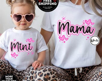Mama and Mini Shirt Set, Matching Mothers Day Shirt, Mommy And Me Shirts,  Mom To Be Gift, Mother and Daughter tees, New Mom Shirt, Matching