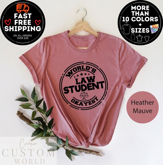 World's Okayest Lawyer T-Shirt Funny Law Student World's Okayest Lawyer T-Shirt Funny Law Student