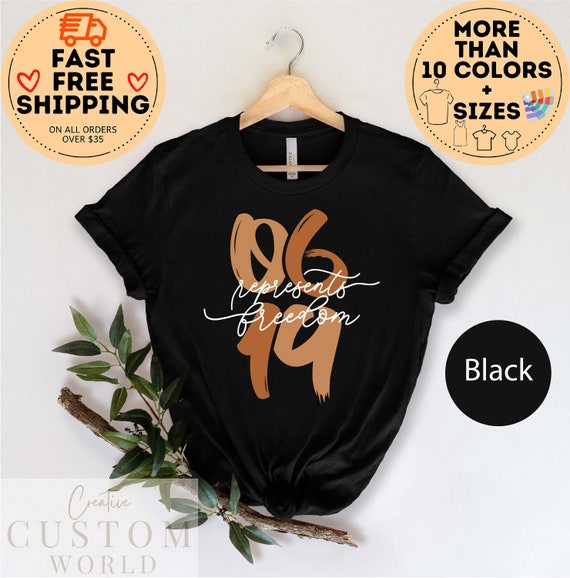 06 19 Present Freedom, Juneteenth Shirt, Black Independence Day, Black Lives Matter, Black History Tee, independence day shirt, June 19 1865