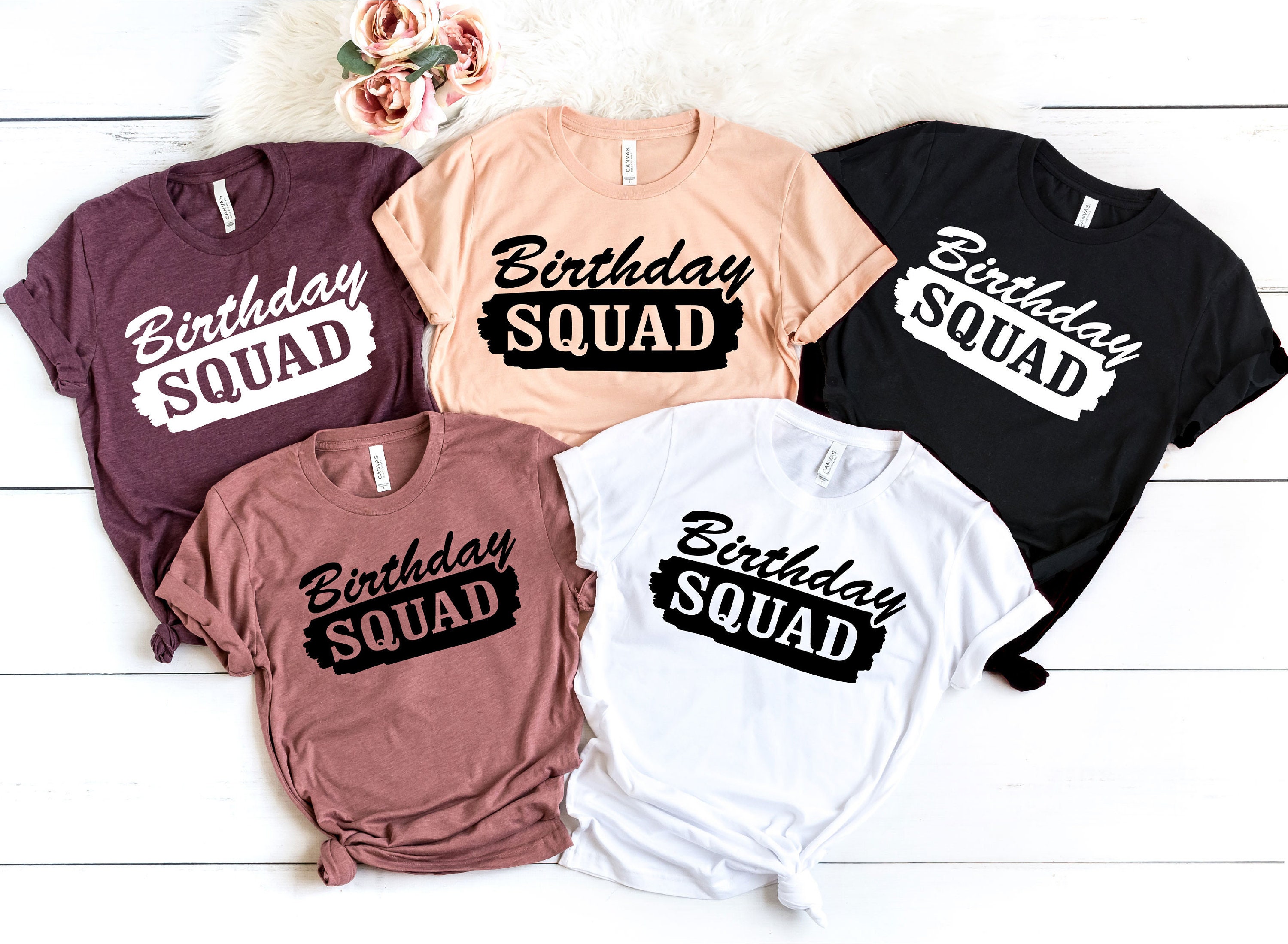 Birthday Squad Shirt Birthday Family Tee Birthday Gift Etsy