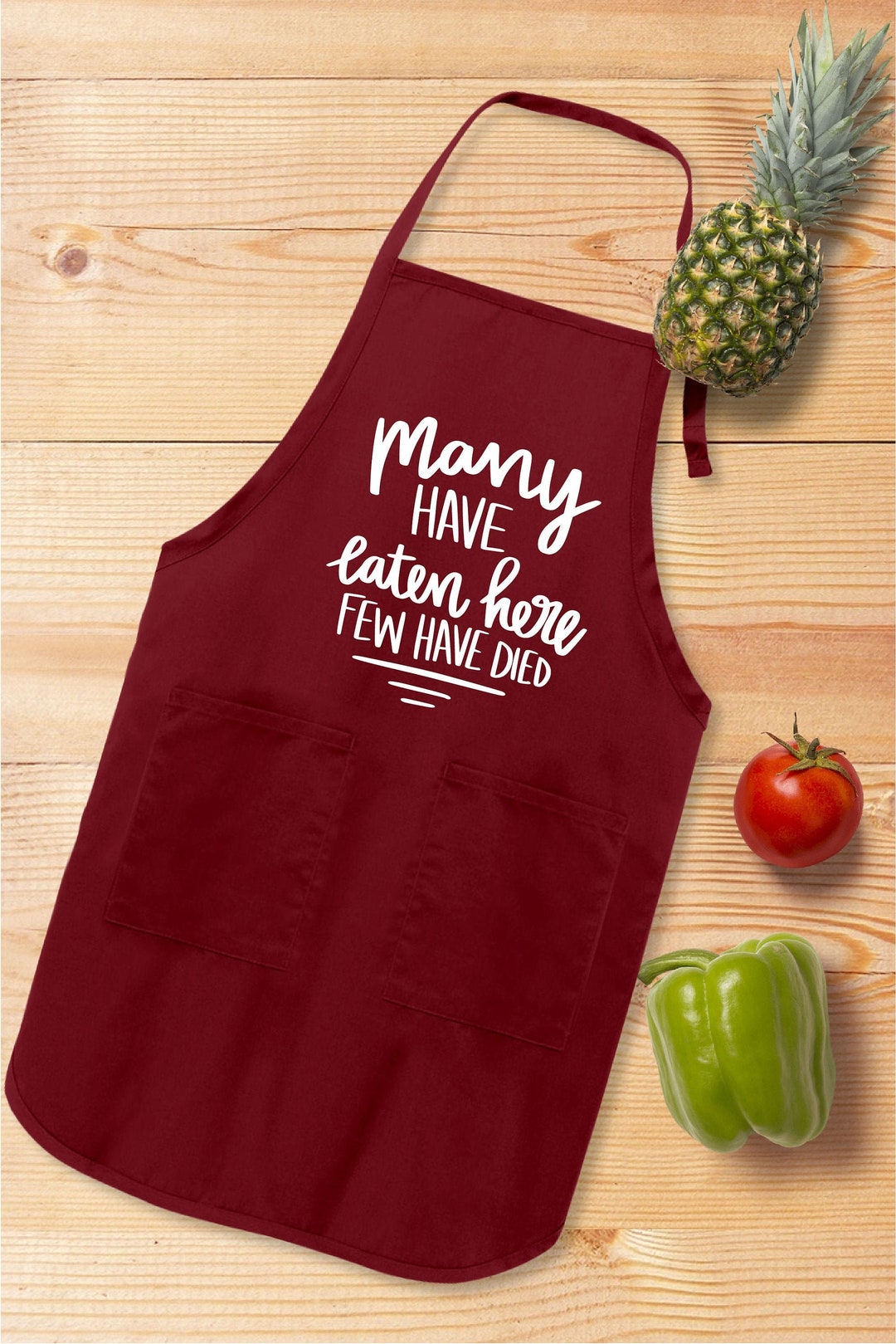 Personalized Aprons, Custom Apron, Personalize Apron, Many Eat Few Die