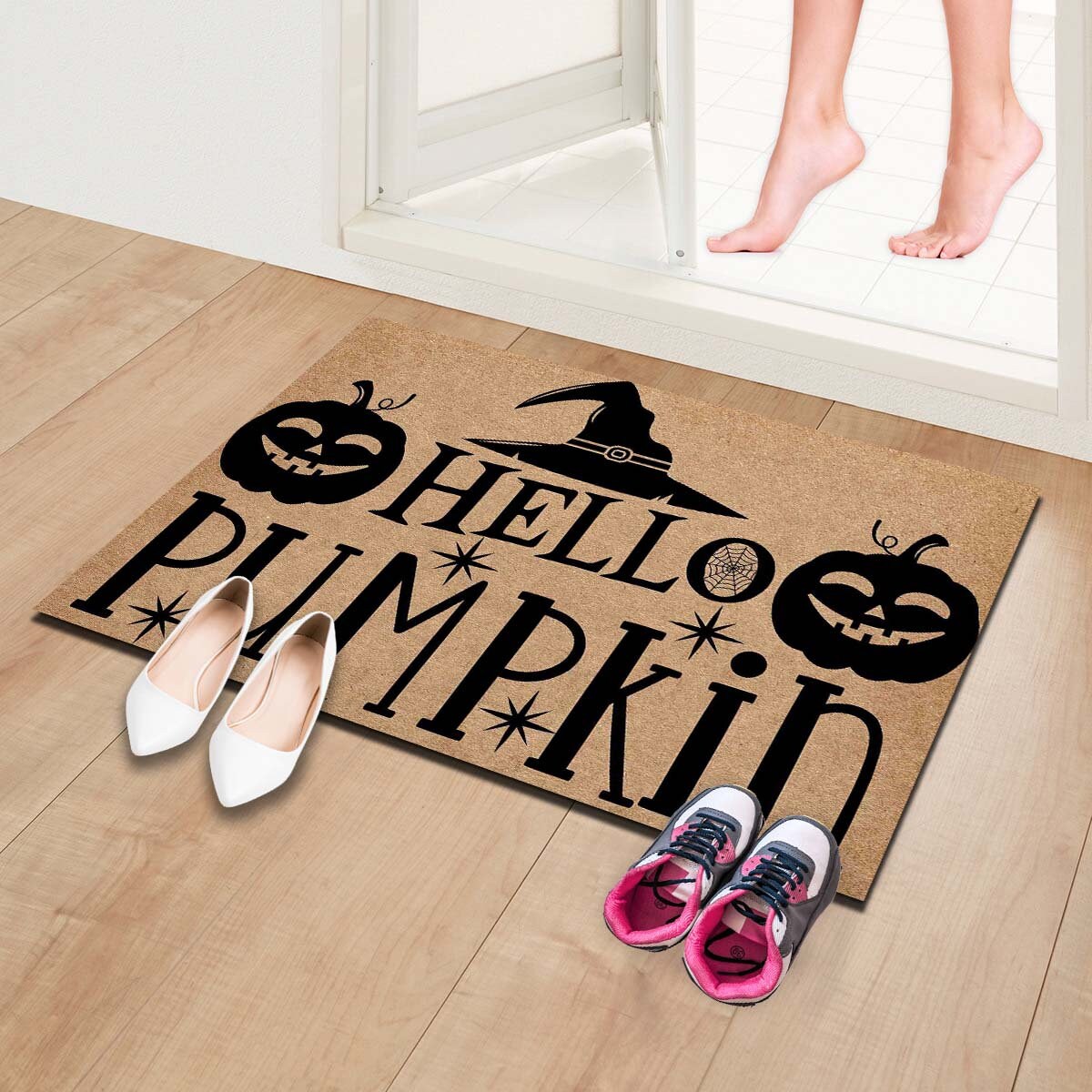Halloween Mat Halloween Decor Happy Halloween Floor Etsy