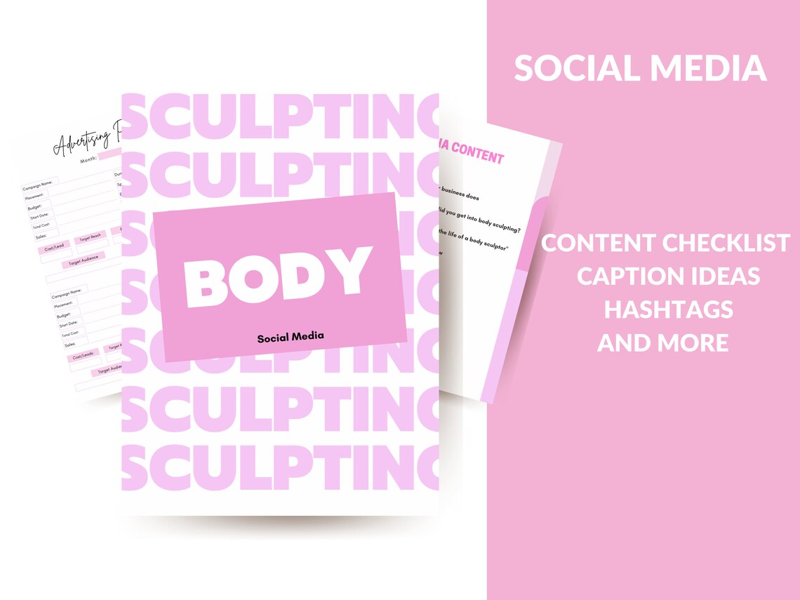 Body Sculpting Business Planner Body Contour Printable Body Etsy