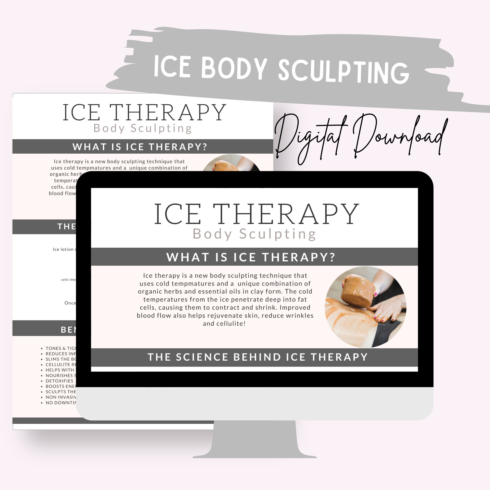 Body Sculpting Printable Body Contouring Body Shaping Ice Etsy