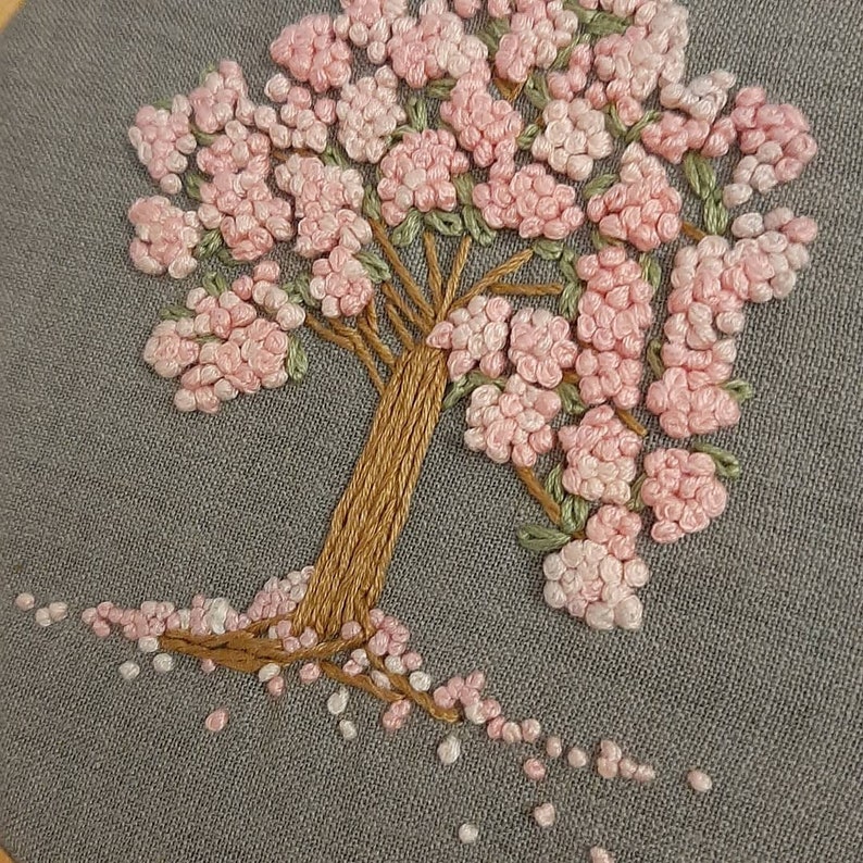 PDF Kit Cherry Blossom Embroidery Digital Download Video Etsy
