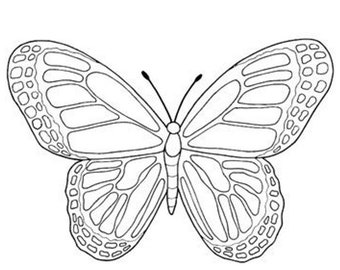 4 Butterfly Pattern PDF Hand Embroidery, Beginner DIY Needlework (Digital Download)