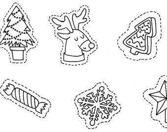 20 Christmas Embroidery Patterns Embroidery PDF and Video Tutorial, Tree Embroidery, Christmas Ornament, PDF Gift for her Embroidery Kit PDF