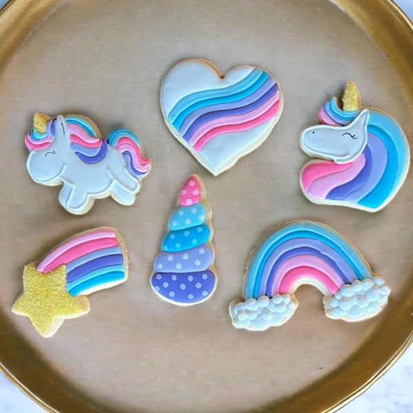 Cookie Decorating Class | Cookie Decorating Kit | Unicorn | Cookie Decorating Supplies | Virtual Tutorial | Cookie Baking | Creative Gift