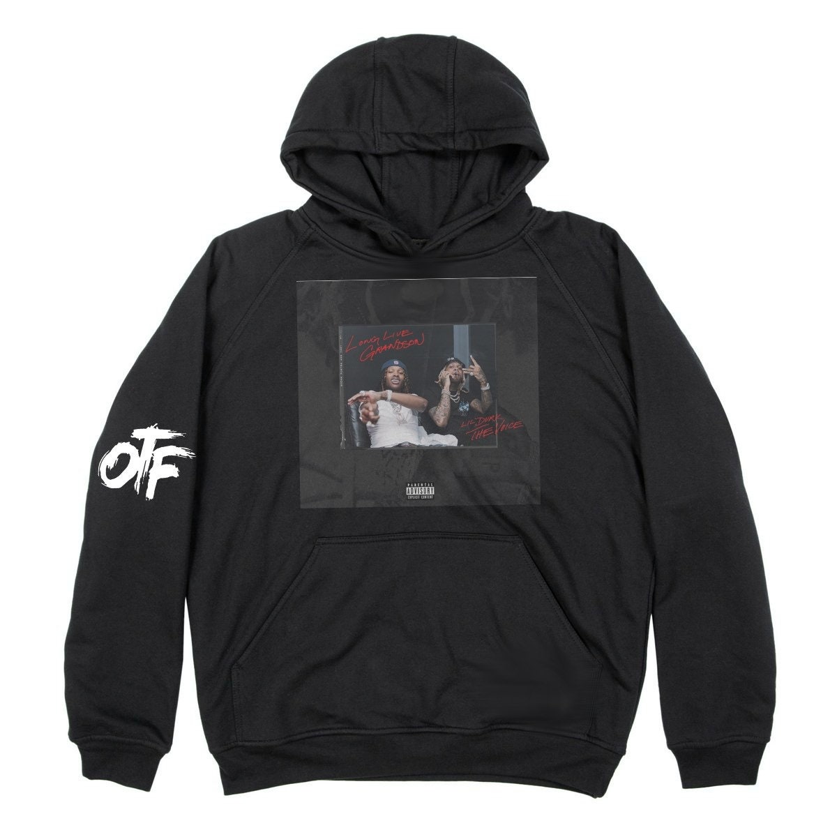 Lil Durk The Voice Hoodie w Otf Sleeve Etsy