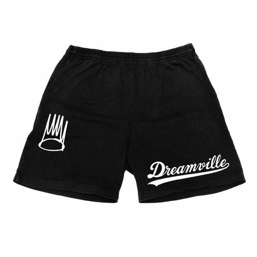 J Cole Dreamville Men Shorts w Crown